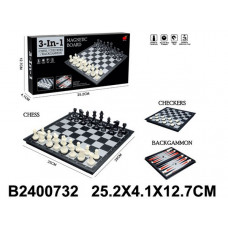 3 в1 игра (шашки,шахматы,нарды) 25*18*4