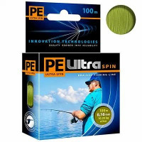 Шнур плетеный AQUA PE ULTRA SPIN Olive 100m