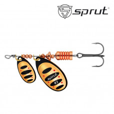Блесна вращающаяся "Sprut" Alba Tandem Spinner #3 (9g/BKC)
