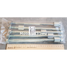 Ось заднего колеса DELTA, ALPHA M12*210 с гайкой  втулкой