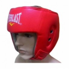 Шлем боксерский боевой Everlast (открытый) красный и/к